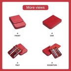 MIVLXLX Leather 6 Fountain Pen/Pencil Tray Case, Magnetic Closure - Image 5