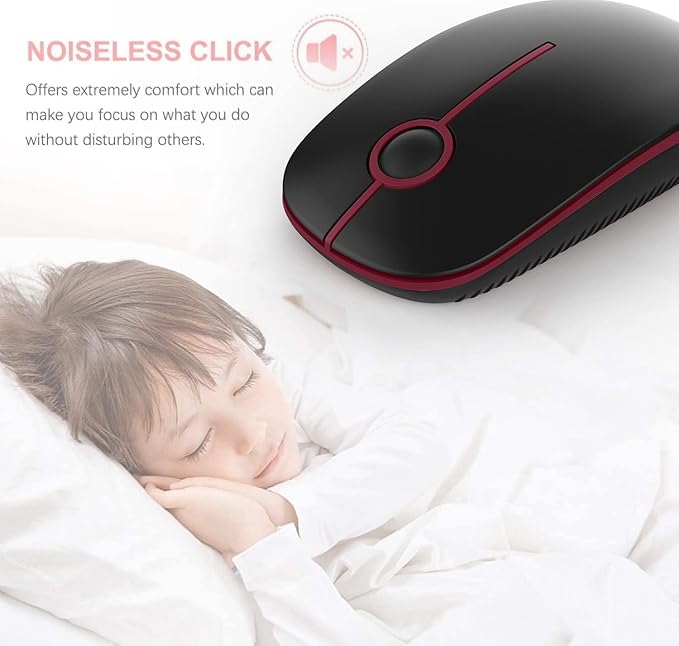 VssoPlor Wireless Mouse, 2.4G Slim Portable Quiet Computer Mice - Image 3