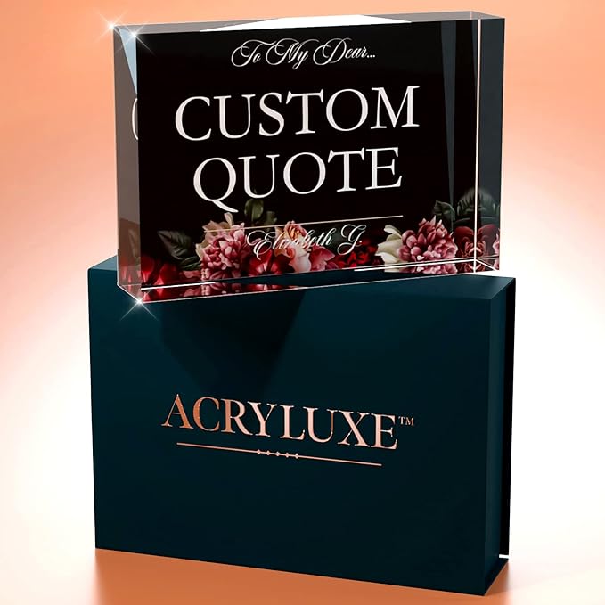 Personalized Gifts, Custom Quote Block Letter Board, Crystal-Clear Acrylic - Image 9