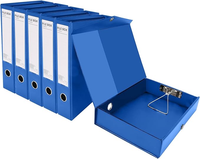 HUA JIE A4 Storage File Boxes Plastic Archives Cases by HUA+JIE