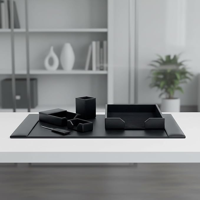 DACASSO Bonded Leather Desk Set - Image 6