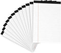 12 Pack Note Pads 5x8 Small Legal Pads White Notepads 5x8 Inch 80 GSM Paper Pads by Aidunmis