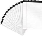 12 Pack Note Pads 5x8 Small Legal Pads White Notepads 5x8 Inch 80 GSM Paper Pads by Aidunmis