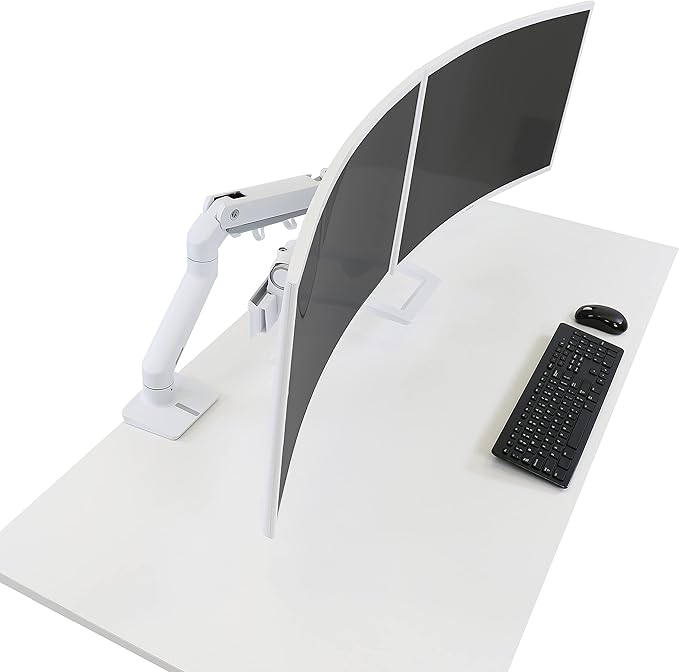 Ergotron – HX Dual Monitor Arm, VESA Desk Mount – - Image 2