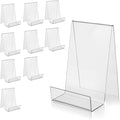 ZOEY Acrylic Book Stand with Ledge Clear Display Easels Plate by ZOEY