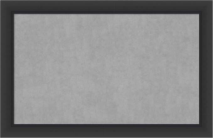 Amanti Art Black Framed Magnetic Board 29x45 Large Vision Board by AmantiArt