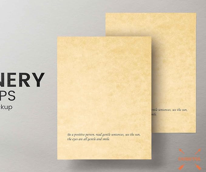 50 Thicker Stationery Vintage Antique Design Printing/Writing Papers 8.5 x 11 in - Image 3