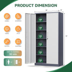 letaya metal storage cabinet with lock door and, close-up detail