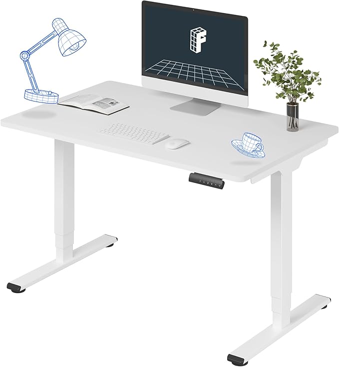 FLEXISPOT E6 3-Stage Dual Motor Electric Standing Desk 48 x 30 Sit Stand Up Desk by FlexiSpot