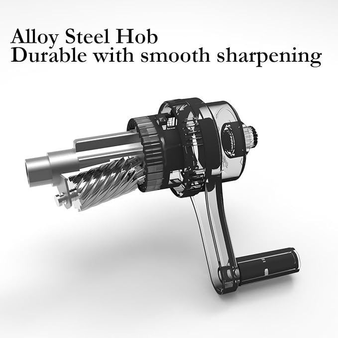 Premium Desktop Manual Pencil Sharpener, Desk Mount Design - Image 5