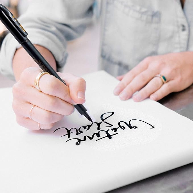Rilanmit Hand Lettering Pens, Refillable Calligraphy Pens Brush Marker Pens Set - Image 7