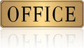 The Office Sign for Home and Business Door，Self-Adhesive Waterproof and by LUHIMO