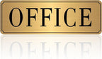 The Office Sign for Home and Business Door，Self-Adhesive Waterproof and by LUHIMO