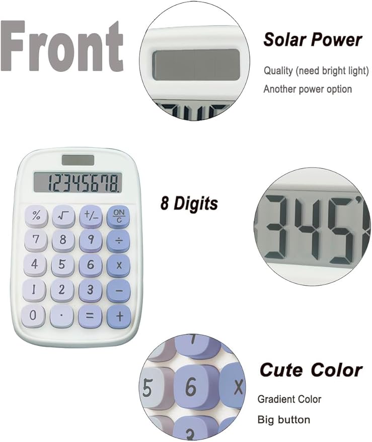 Mechanical Calculator, BTSEYAW Dual Power Calculator - Image 2