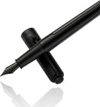 HUASHILAI Luxury Matte Black Forest Fountain Pen Set, Titanium Black Extra Fine - Image 4