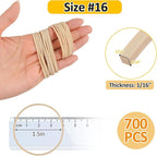 MOWPOG 700 Pcs Rubber Bands, Size #16 Reusable Elastic Rubber Band - Image 2