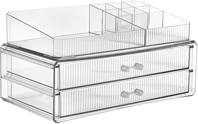 ZHIAI stackable storage drawers, acrylic storage rack, cosmetics and beauty - Image 2