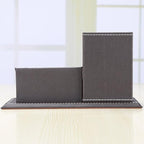 KINGFOM PU Leather Desk Organizer and Accessories, Pencil Holder - Image 4