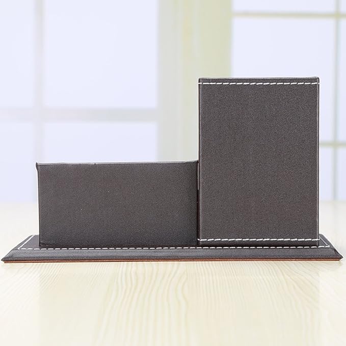 KINGFOM PU Leather Desk Organizer and Accessories, Pencil Holder - Image 4