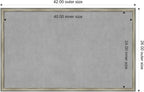 Amanti Art Silver Framed Magnetic Board 26x42 Large Vision Board - Image 4