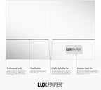 LUXPaper 9" x 12" Presentation Folders | Two Pocket | White Gloss | 14pt. Cover - Image 2
