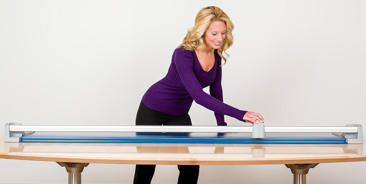 Dahle 472 Premium Rolling Trimmer, 72" Cut Length, 12 Sheet Capacity, Se...