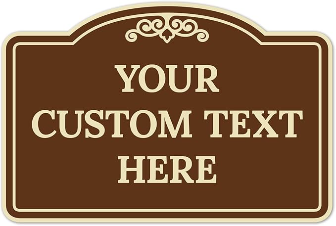 Custom Decorative Sign, Personalized Metal Sign by SigoSigns