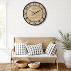 Presentime & Co 21" Farmhouse Series Wall Clock, Cottage Style, Vintage Design - Image 6