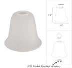 Eumyviv 3 Pack Bell Shaped Frosted Glass Lamp Shade Replacement - Image 3