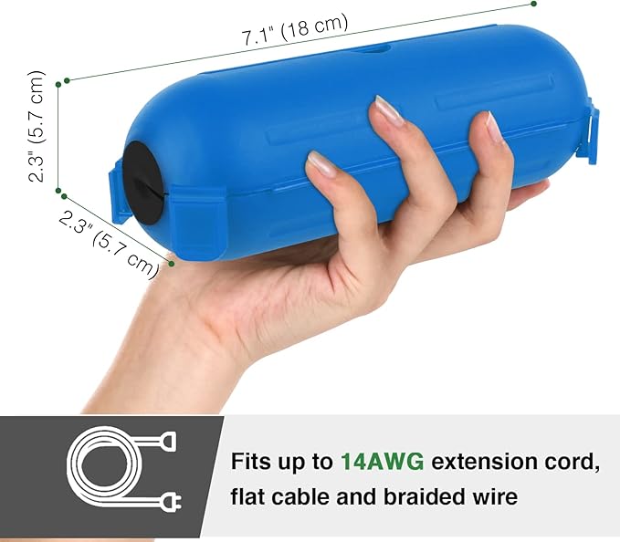 Flemoon Outdoor Extension Cord Cover, IPX4 Waterproof Box and Safety Housing - Image 3
