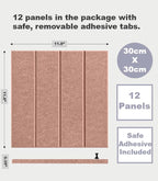 DECORITA Felt Bulletin Board Tiles | Modern Cork Board Alternative | Large Cork - Image 4
