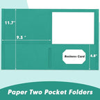 Two Pocket Folders, RAZCC 50 Pack 2 Pocket Folders Fit Letter Size Paper - Image 2