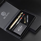 GC QUILL Fancy Fountain Pen Set – Fine and Medium Nibs, 18 Ink Cartridges - Image 7