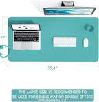 YSAGi Non-Slip Leather Desk Pad L Size, Waterproof Laptop Computer Desk - Image 2