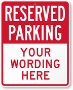 SmartSign 30 x 24 inch Custom “Reserved Parking” Metal Sign by SmartSign