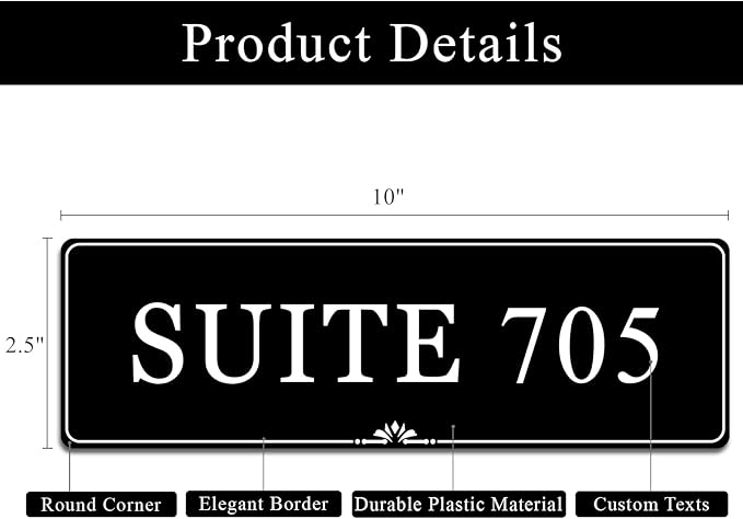 Custom Elegant Office Engraved Name Plate - Image 4