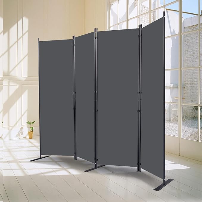 CHOSENM Wall Divider, 4 Panel Room dividers and Folding Privacy Screens - Image 7
