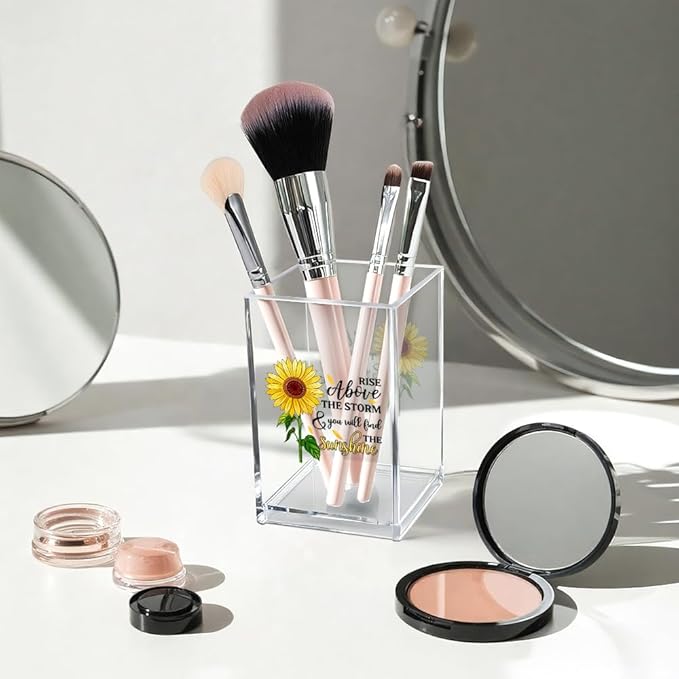 Vgrti Rise Above The Storm and You Will find The Sunshine Acrylic Cosmetic - Image 3