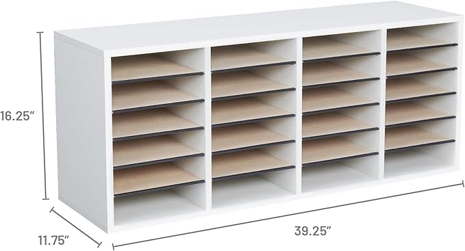 Safco Literature Organizer, 24 Compartments, Office and Classroom Mailbox - Image 7