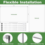 Lockways Dry Erase Board 96 x 48 Inch, Large Magnetic 4 x 8 White Board Wall - Image 2