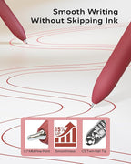 STAGEEK Red Gel Pens, Fine Point Retractable Smooth Writing Pens - Image 3
