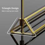 PPH-Sisy Clear Acrylic Sign Holder 11x 8.5 Horizontal Double Sided Gold Frame - Image 4