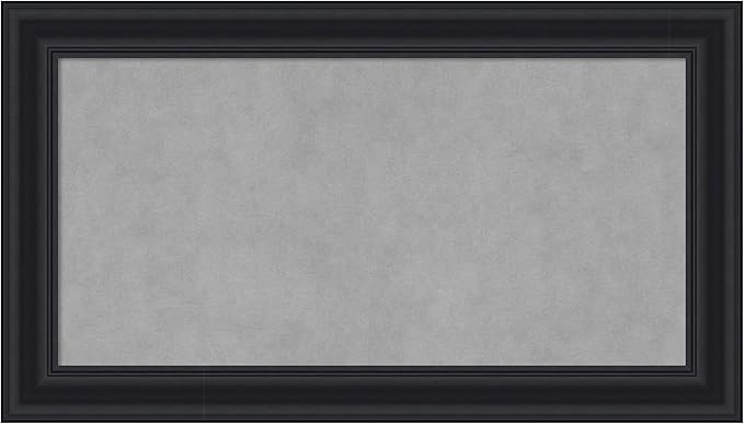Amanti Art Black Framed Magnetic Board 16x28 Small Vision Board by AmantiArt