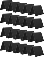 20 Pack Acrylic Mini Chalkboard Sign, AITEE Black Mini Tabletop Chalkboard Signs by AITEE