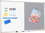 DEVELOP Grey Felt Bulletin & Magnetic Dry Erase Combo Board, 36 x 24 Inch - Image 9