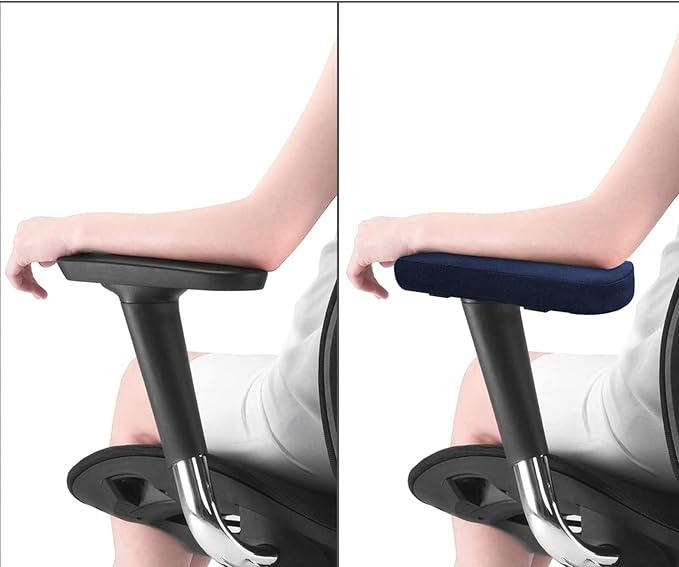 MOSISO Chair Armrest Pads, Memory Foam Home/Office Chair Arm Rest Covers Comfy - Image 4