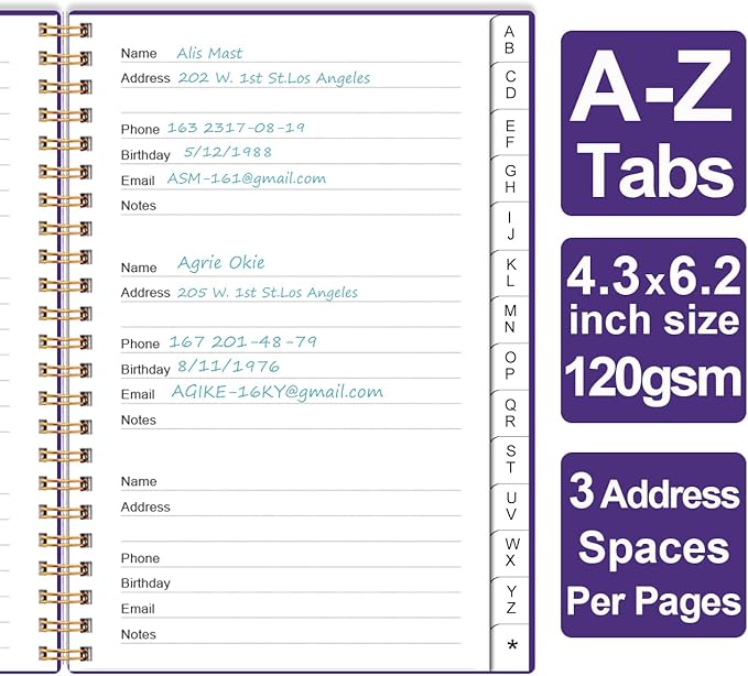 Address Book with Alphabetical Tabs - Image 3