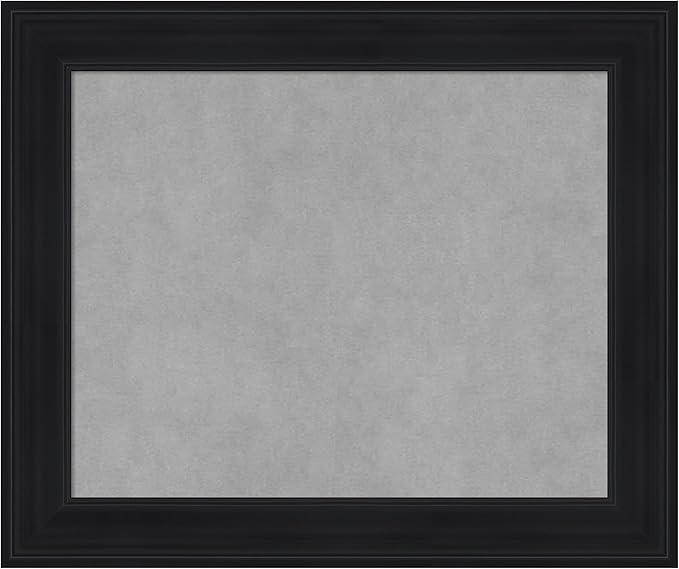 Amanti Art Black Framed Magnetic Board 21x25 Small Vision Board by AmantiArt
