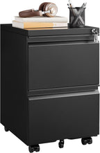 guizeeopo 2 drawer locking file cabinet, fully assembled, main product view