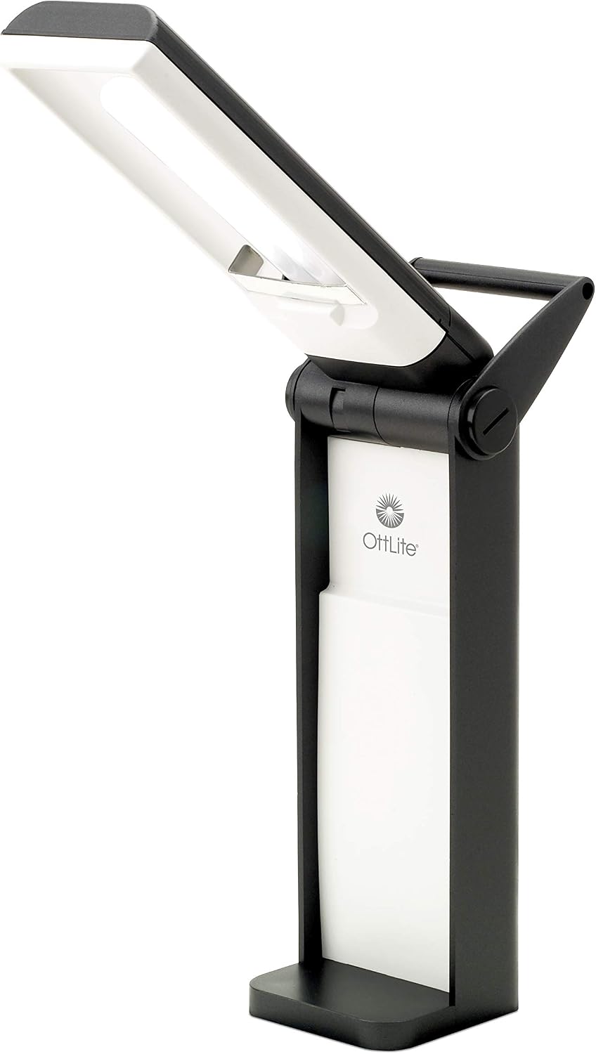OttLite L139AB 13 Watt Desk Lamp with Swivel Base, Black